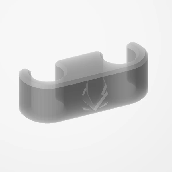 Translucent grey AIO tube comb made to order for a ZOTAC Gaming RTX 5090 AIO