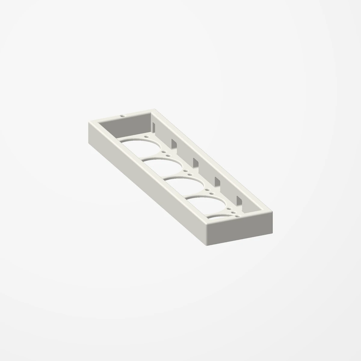 Five 60 mm fans for a server rack’s top vent: Mount
