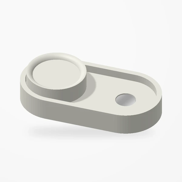 The Magnetic Fidget Slider with its puck between two magnets