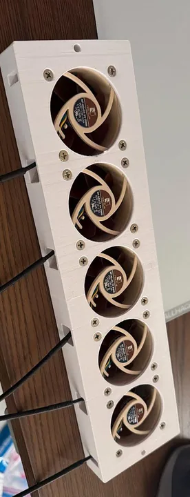 Fans fitted, before installation