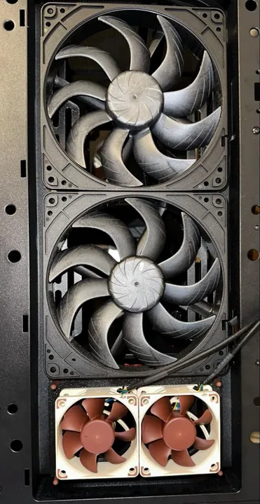 The full front of the case