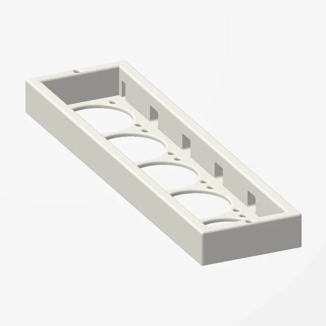 Five 60 mm fans for a server rack's top vent