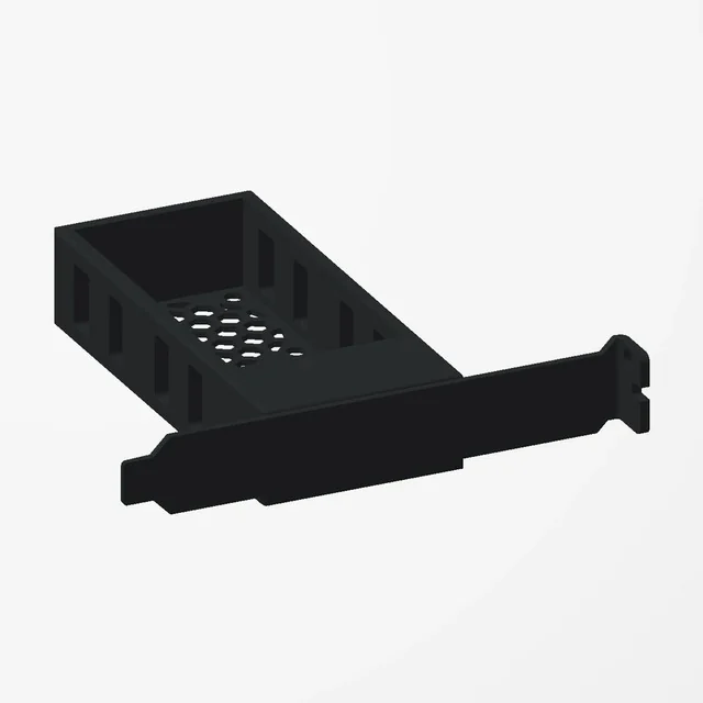 Twin 40 mm fan mount for an HBA card